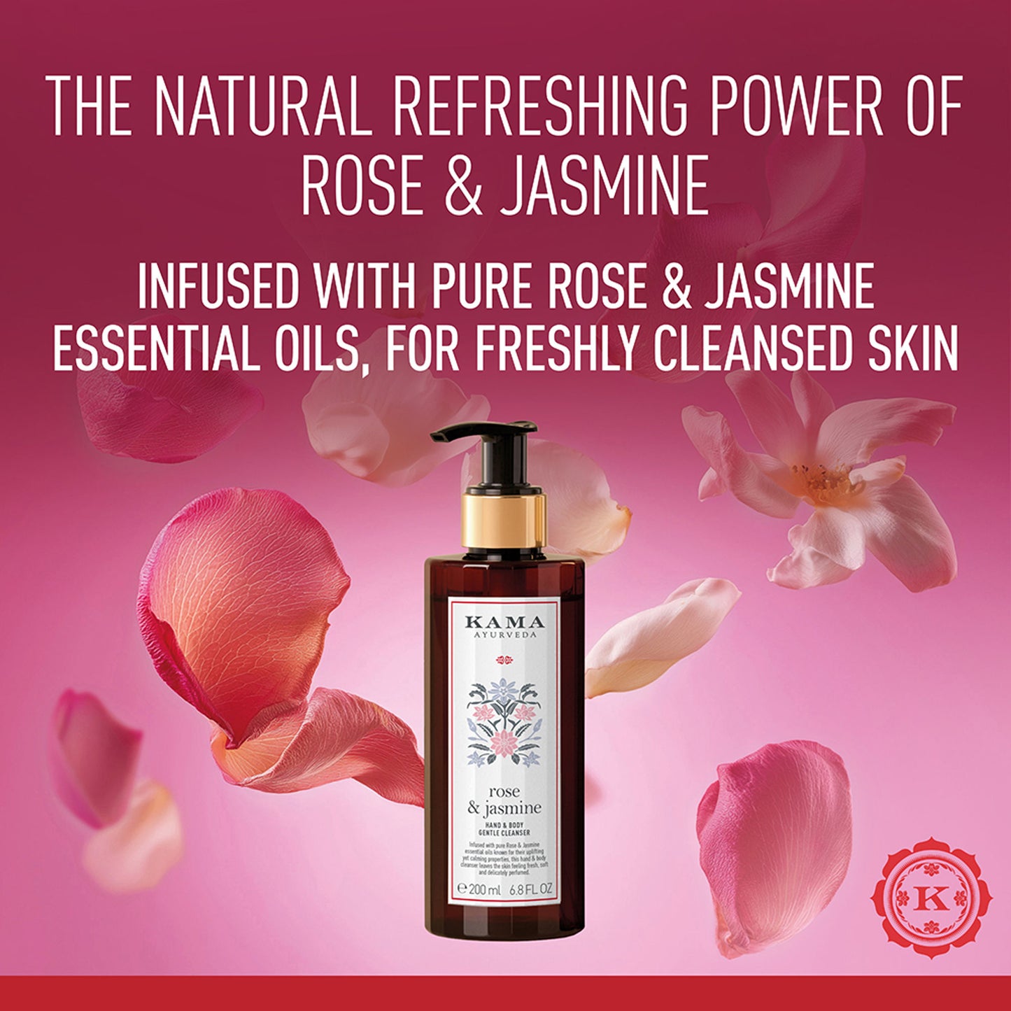Kama Ayurveda Rose & Jasmine Moisturising with Paraben Free Body Cleanser