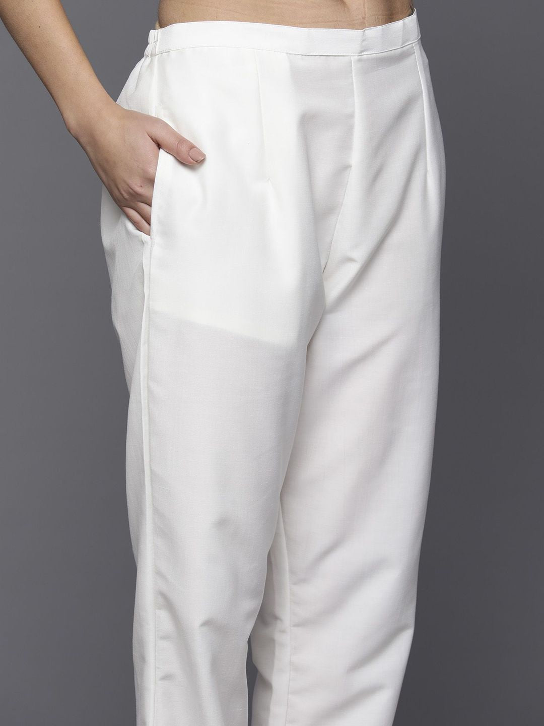 Dhiyona IE Ethnic Motifs Embroidered Regular Mirror Work Kurta with Trousers & Dupatta