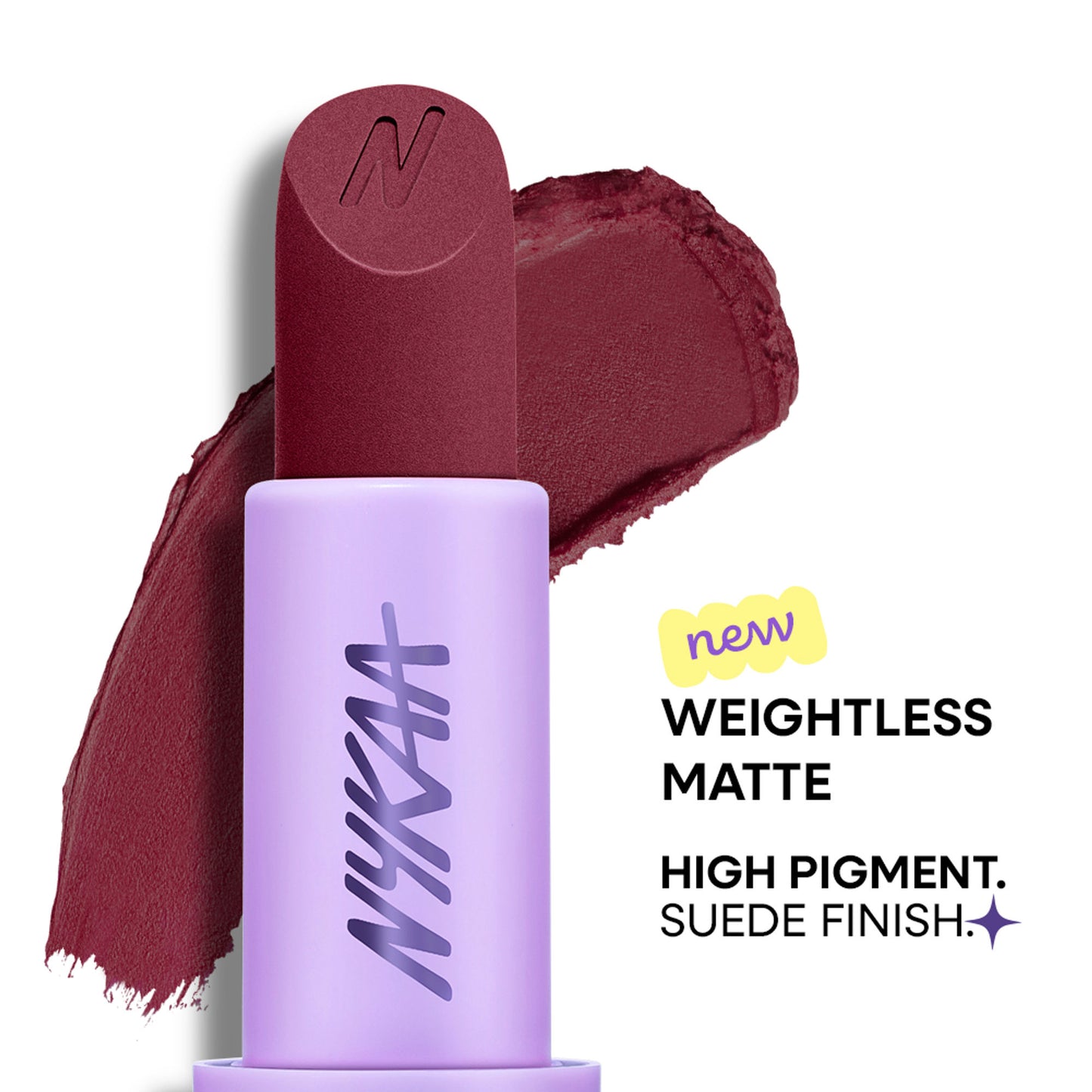 Nykaa Superlight Powder Matte Feathertouch Lipstick with High Pigment - Levitate