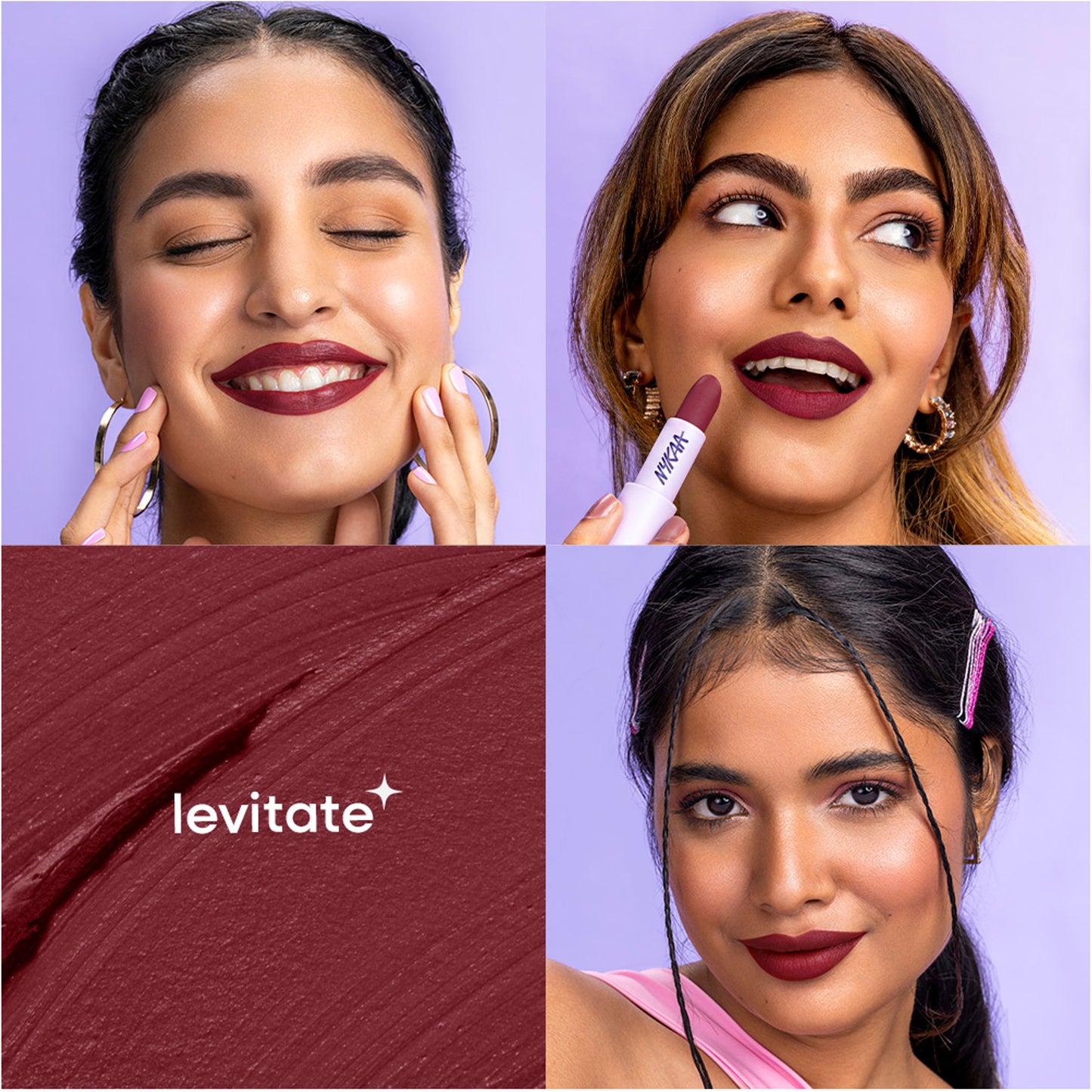 Nykaa Superlight Powder Matte Feathertouch Lipstick with High Pigment - Levitate