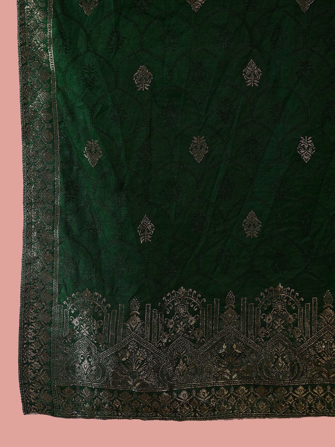 Dhiyona SN Women's Floral Embroidered Straight Kurta With Trouser And Dupatta