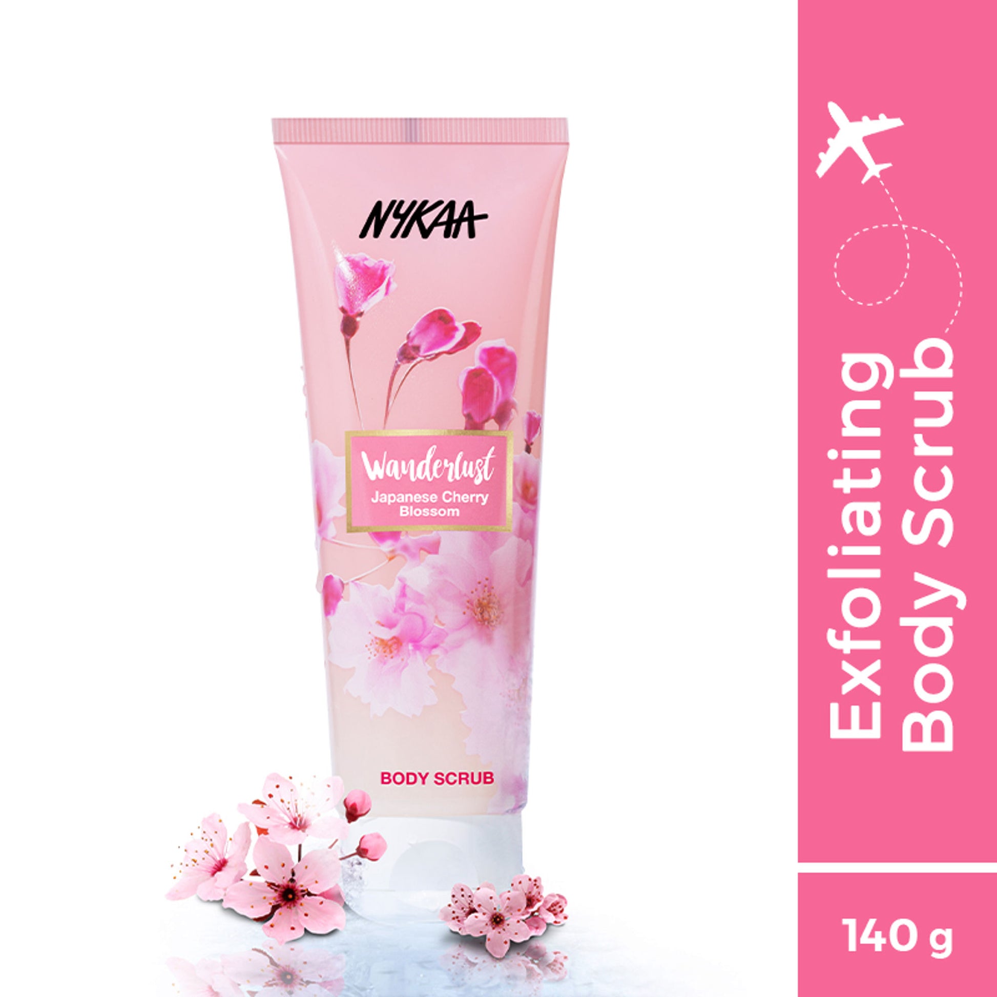 Nykaa Wanderlust Exfoliating Body Scrub - Japanese Cherry Blossom