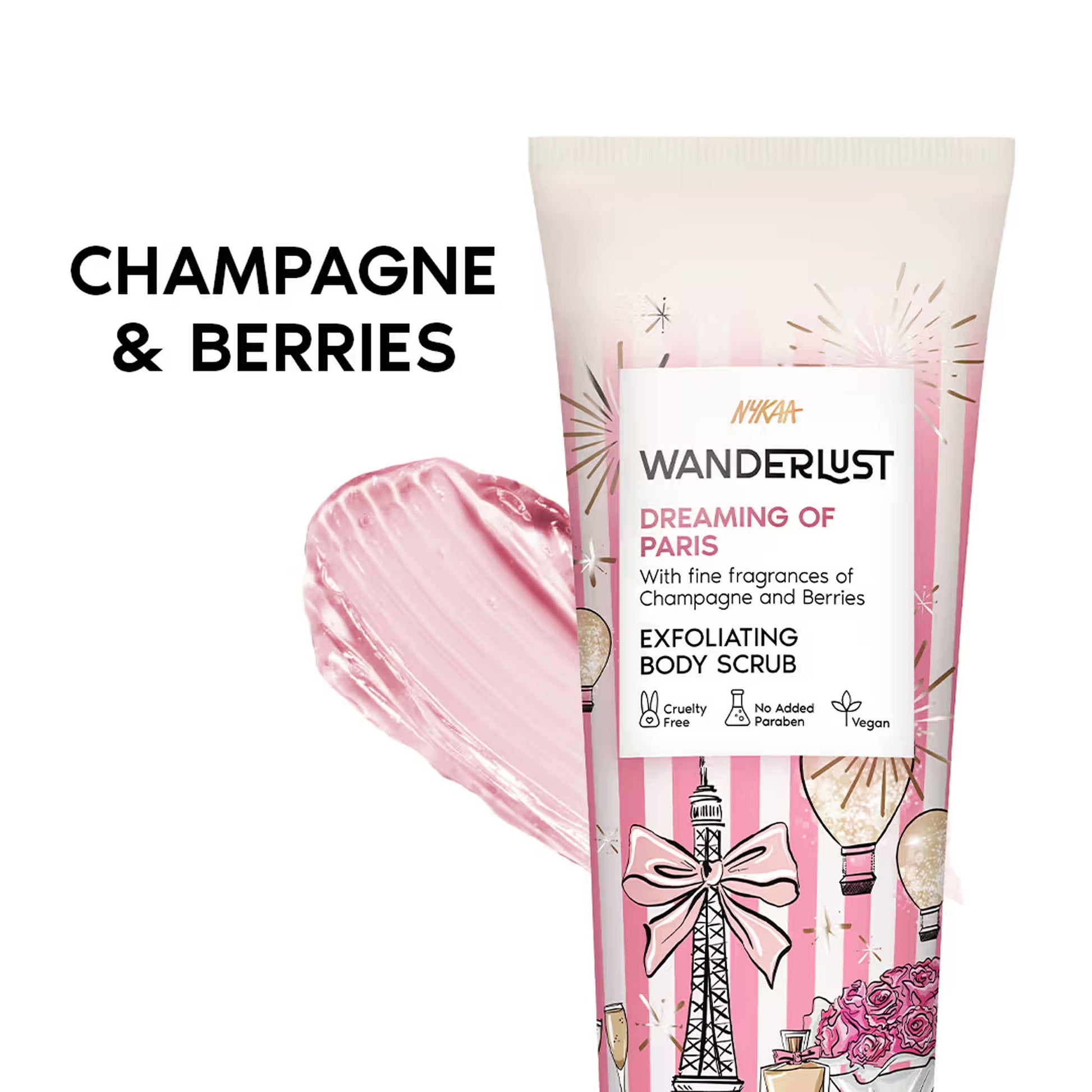 Nykaa Wanderlust Exfoliating Body Scrub - Dreaming-of-Paris