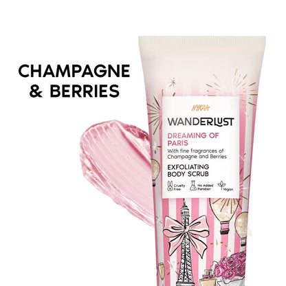 Nykaa Wanderlust Exfoliating Body Scrub - Dreaming-of-Paris