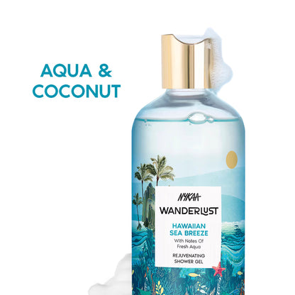 Nykaa Wanderlust Perfume Body Wash - Hydraing & Cleansing - Hawaiian Sea Breeze