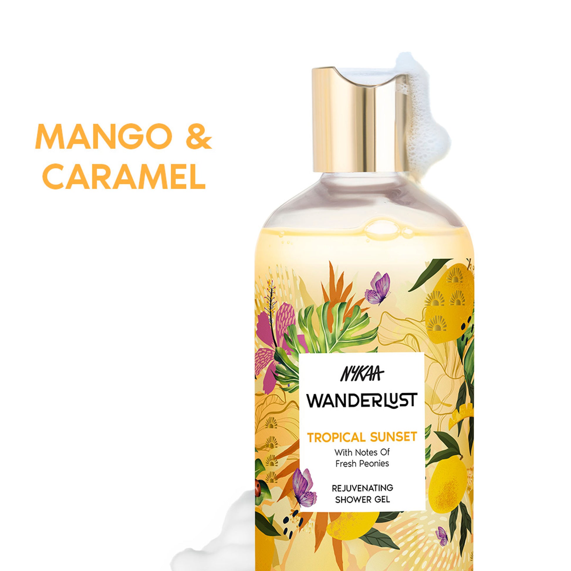 Nykaa Wanderlust Perfume Body Wash - Hydraing & Cleansing - Tropical Thai Sunset