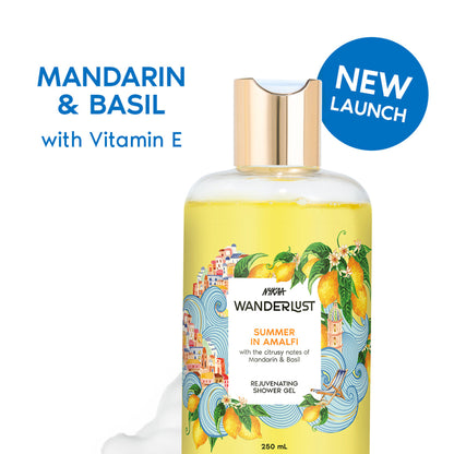 Nykaa Wanderlust Perfume Shower Gel - Hydrating, Relaxing & Cleansing - Summer In Amalfi