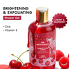 Wanderlust Sugar Plum Cherry Perfume Shower Gel With Cica, Vitamin E (Raspberry, Rose Perfume)