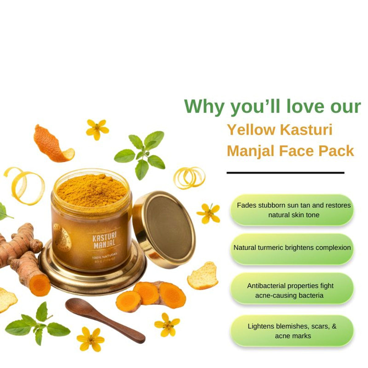 Shesha Ayurveda Kasturi Manjal - Wild Turmeric Powder (100% Natural and Premium Quality)