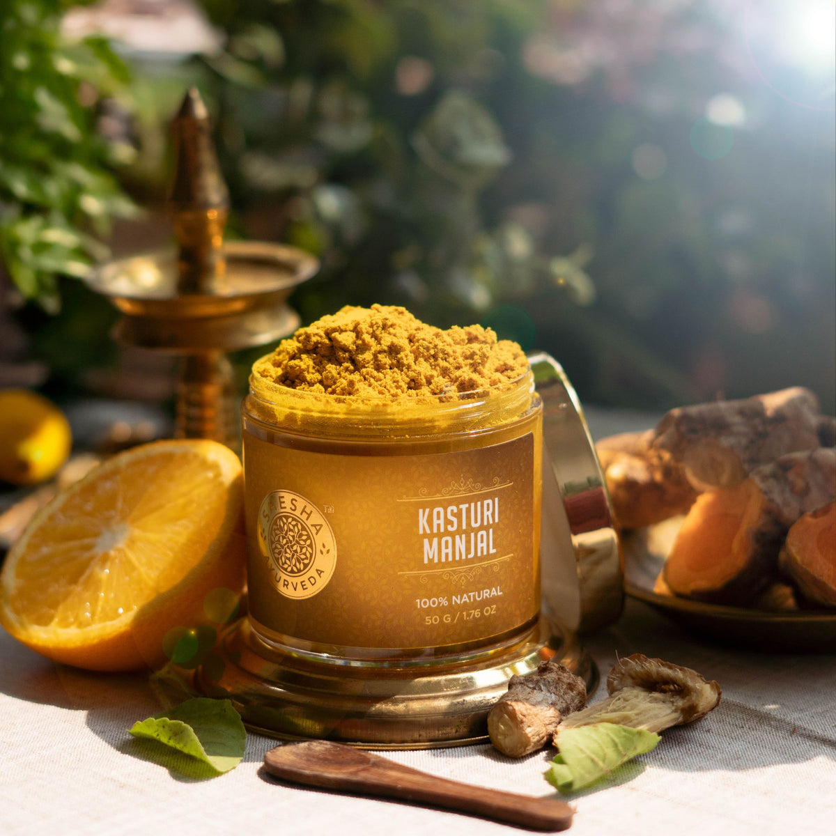 Shesha Ayurveda Kasturi Manjal - Wild Turmeric Powder (100% Natural and Premium Quality)