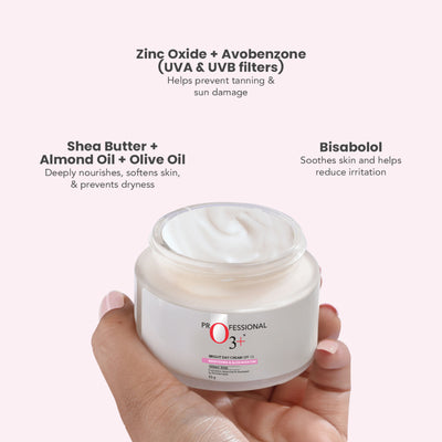 O3+ Dermal Brightening & Glow Boosting Zone Bright Day Cream SPF 15