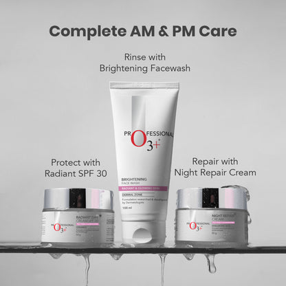 O3+ Night Repair Cream - Moisturiser For Brightening & Glow Boosting | Fades Finelines & Wrinkles