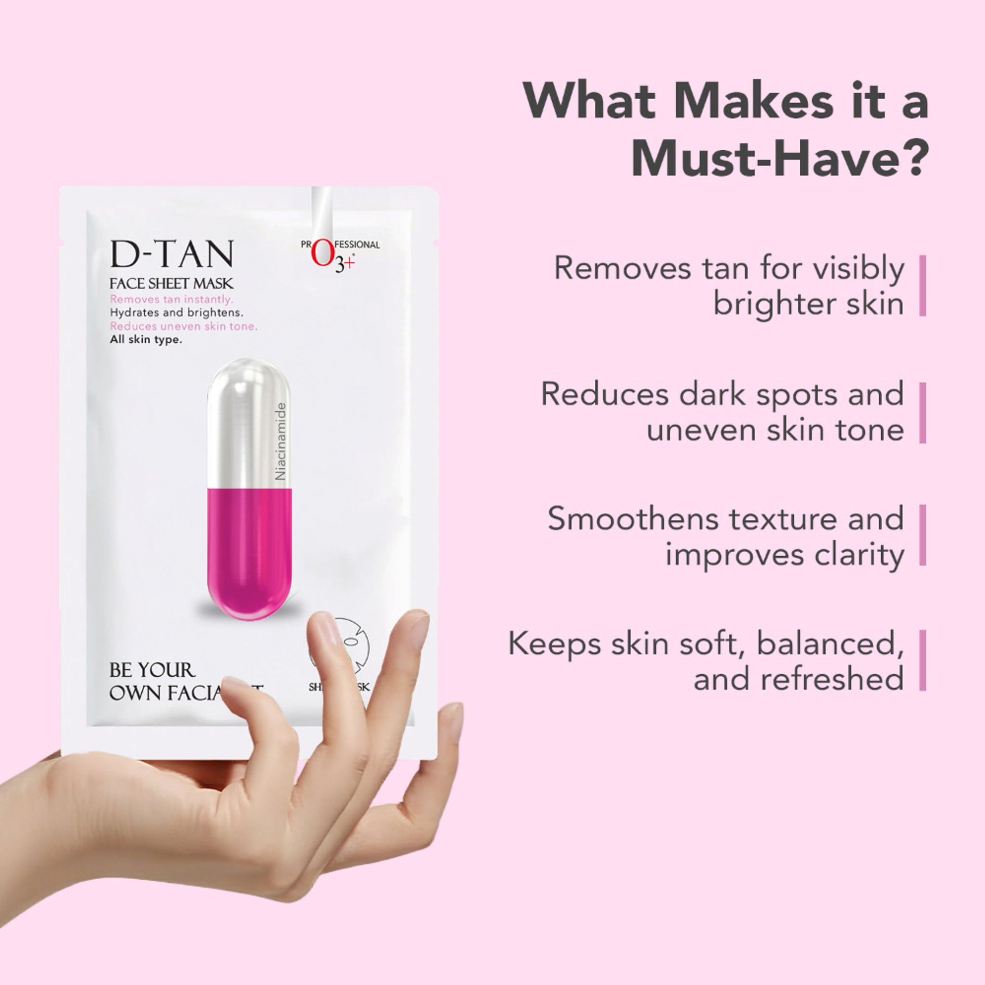 O3+ Facialist Mask - Dtan