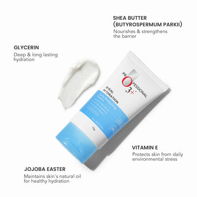 O3+ Ideal Hydration Moisturiser With Hyaluronic Acid For Barrier Repair