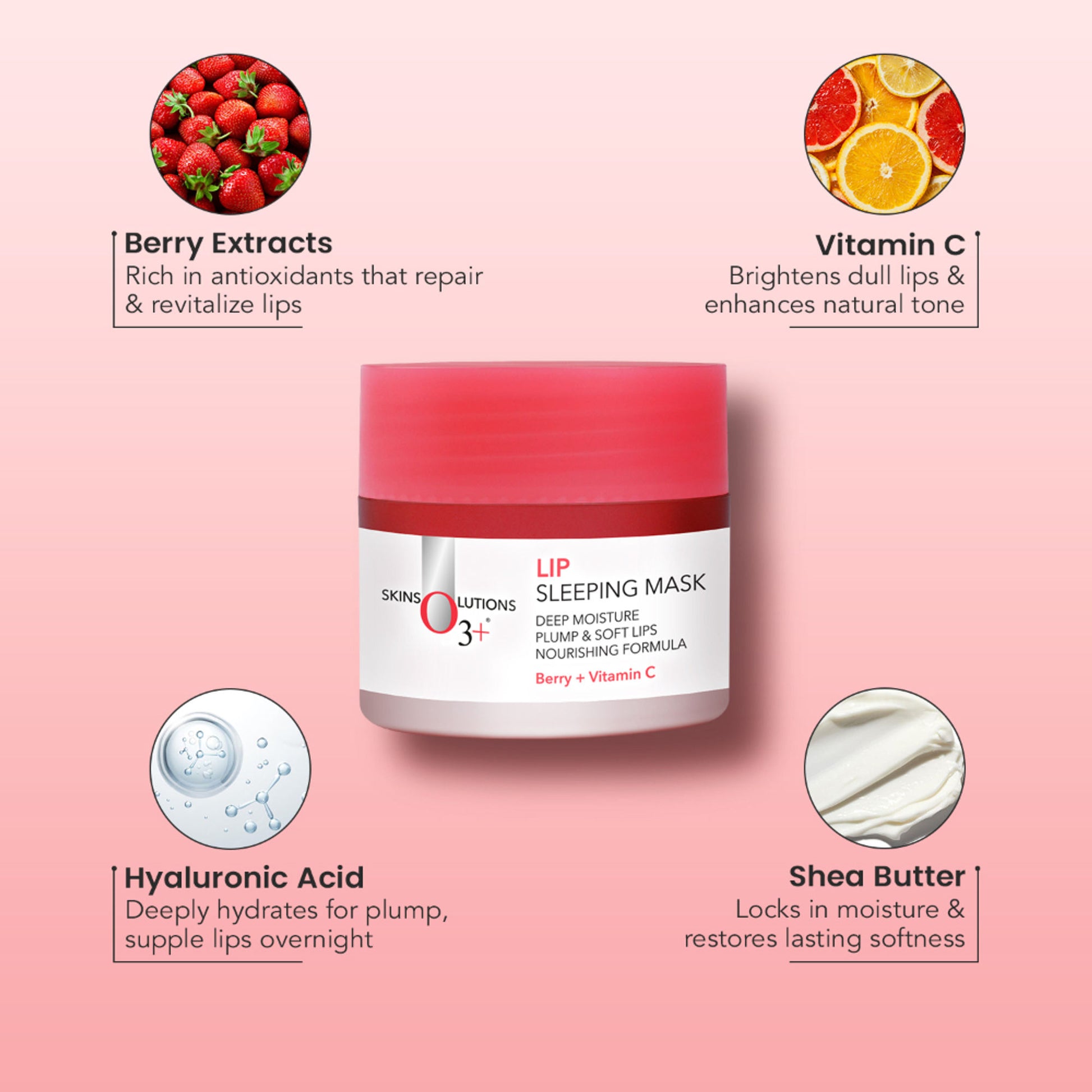 O3+ Lip Sleeping Mask For Plump & Soft Lips