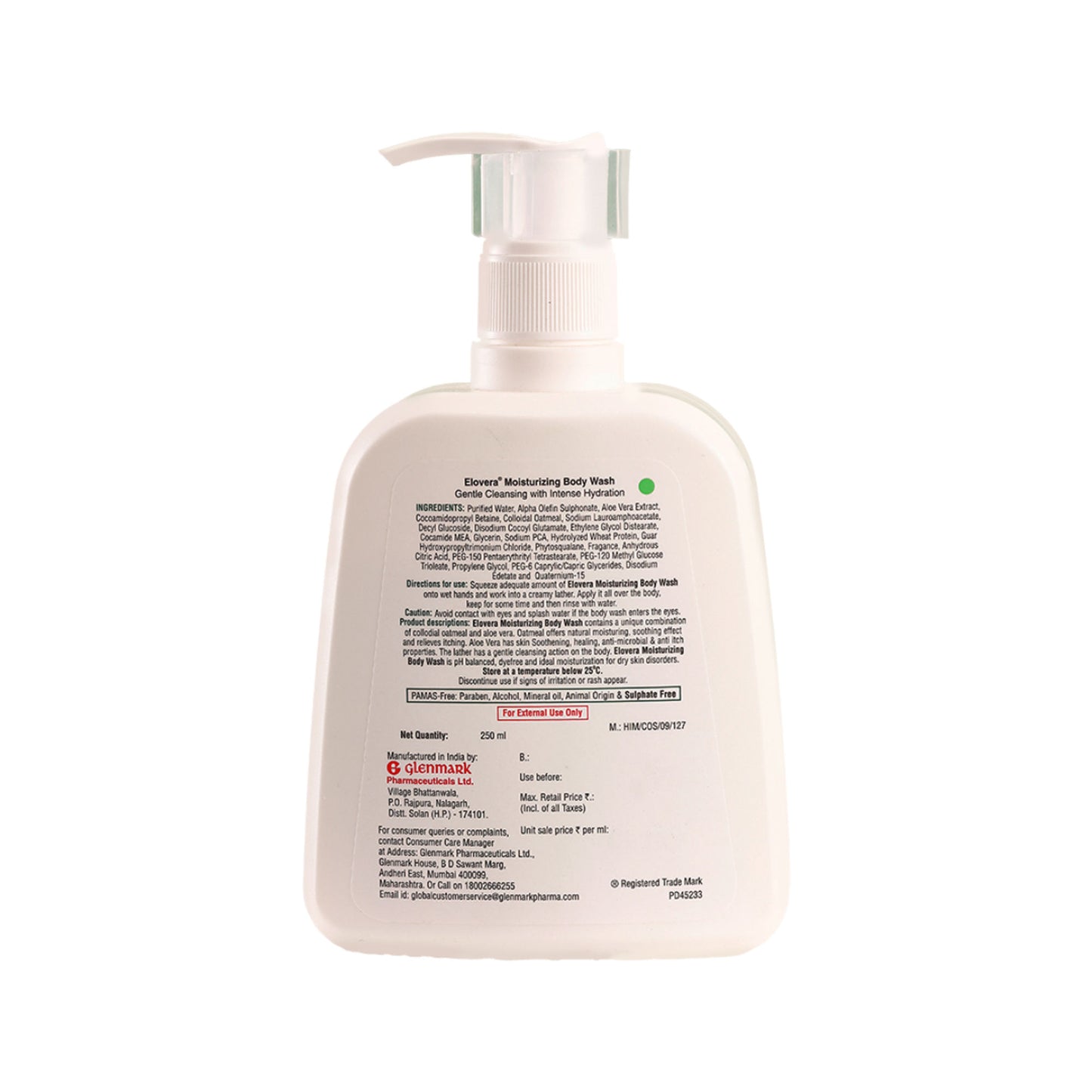 Elovera Moisturizing Body Wash Enriched With Colloidal Oatmeal