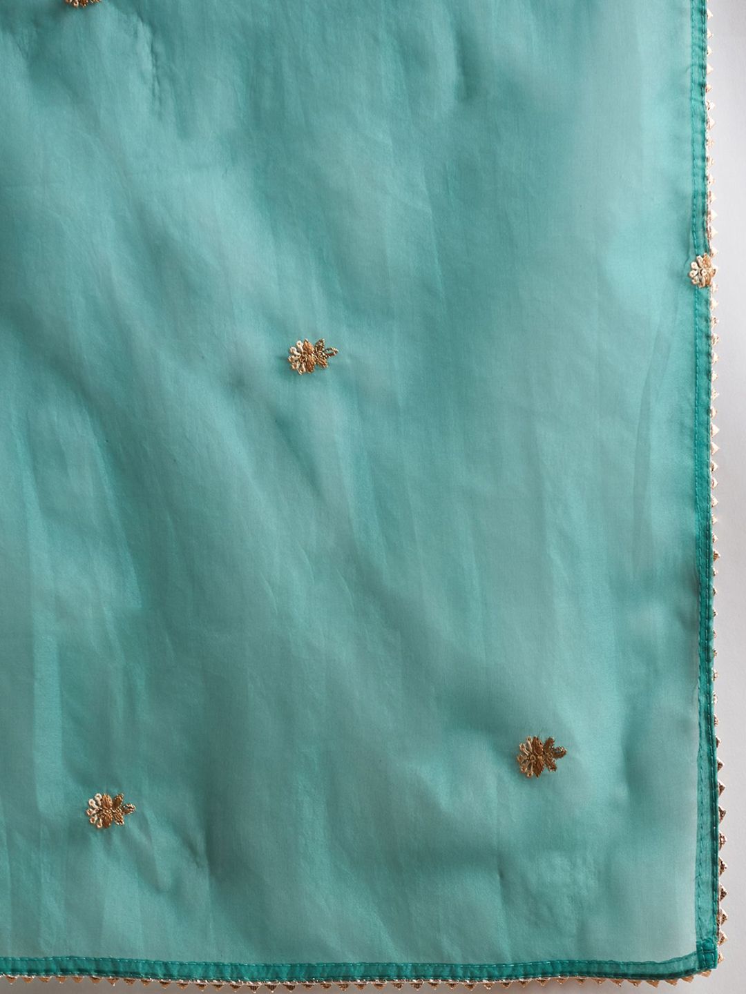 Dhiyona IE Women Ethnic Motifs Embroidered Regular Thread Work Kurta with Trousers & With Dupatta