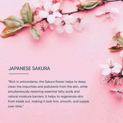 Lotus Professional dermoSpa Japanese Sakura Skin Whitening Face Wash