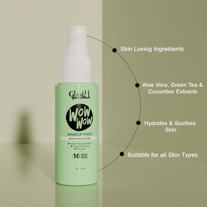 GLAM21 Wow Matte Fix Setting Spray - Transparent