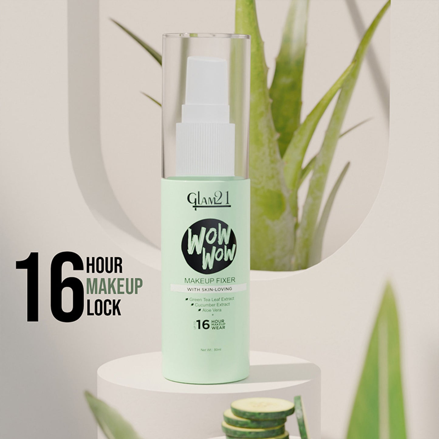 GLAM21 Wow Matte Fix Setting Spray - Transparent