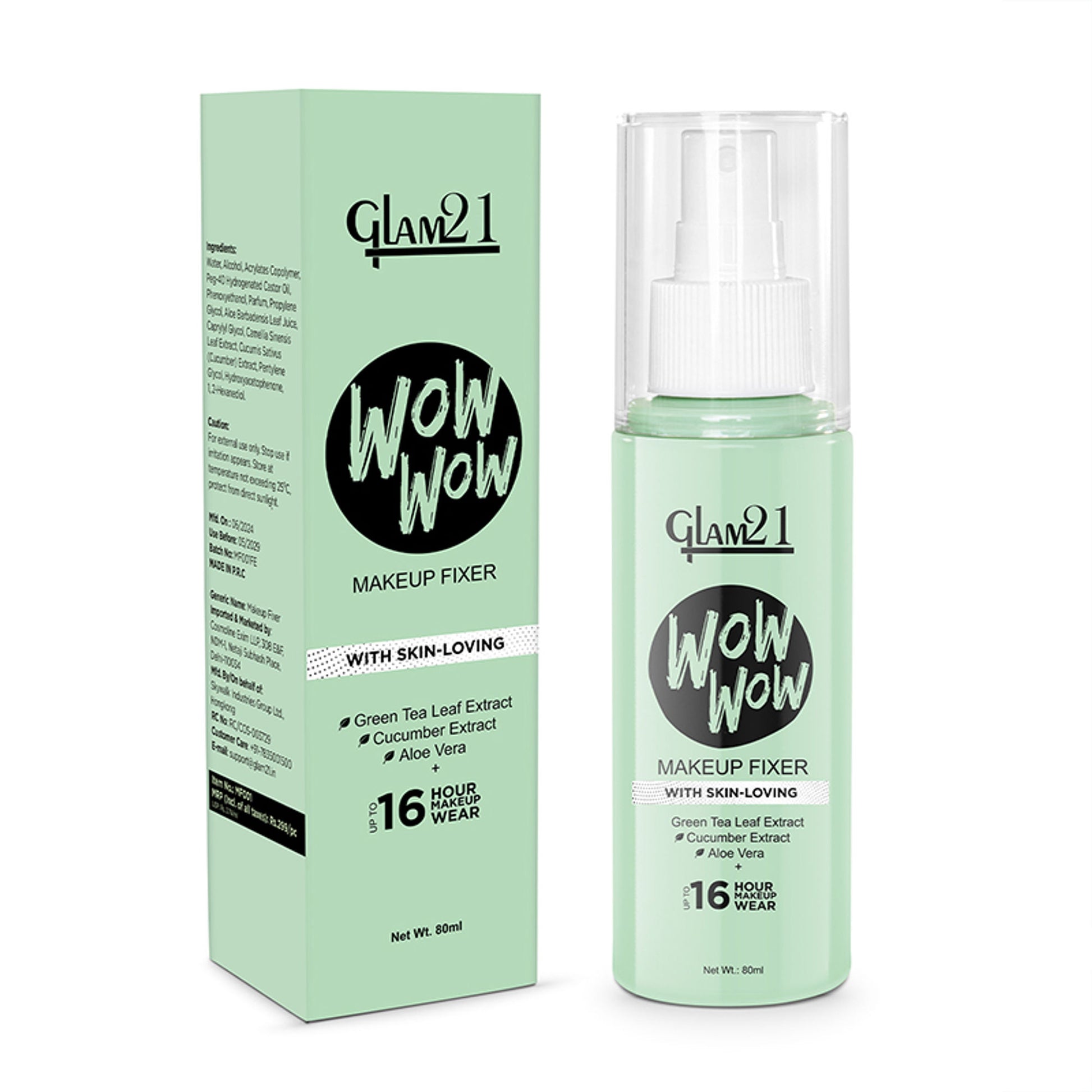 GLAM21 Wow Matte Fix Setting Spray - Transparent