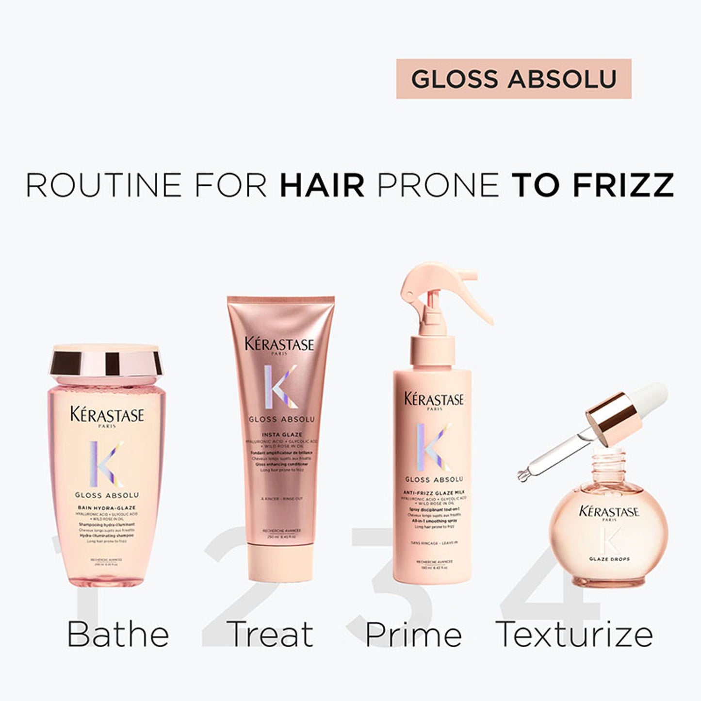 Kerastase Gloss Absolu Anti-Frizz Shampoo, Fine-Medium Hair, 4-Days Anti-Frizz