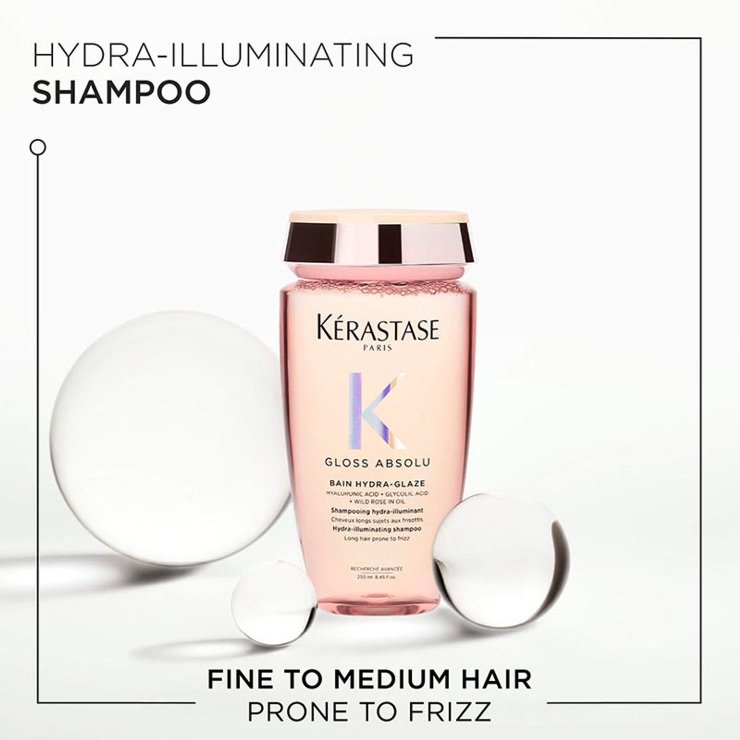 Kerastase Gloss Absolu Anti-Frizz Shampoo, Fine-Medium Hair, 4-Days Anti-Frizz