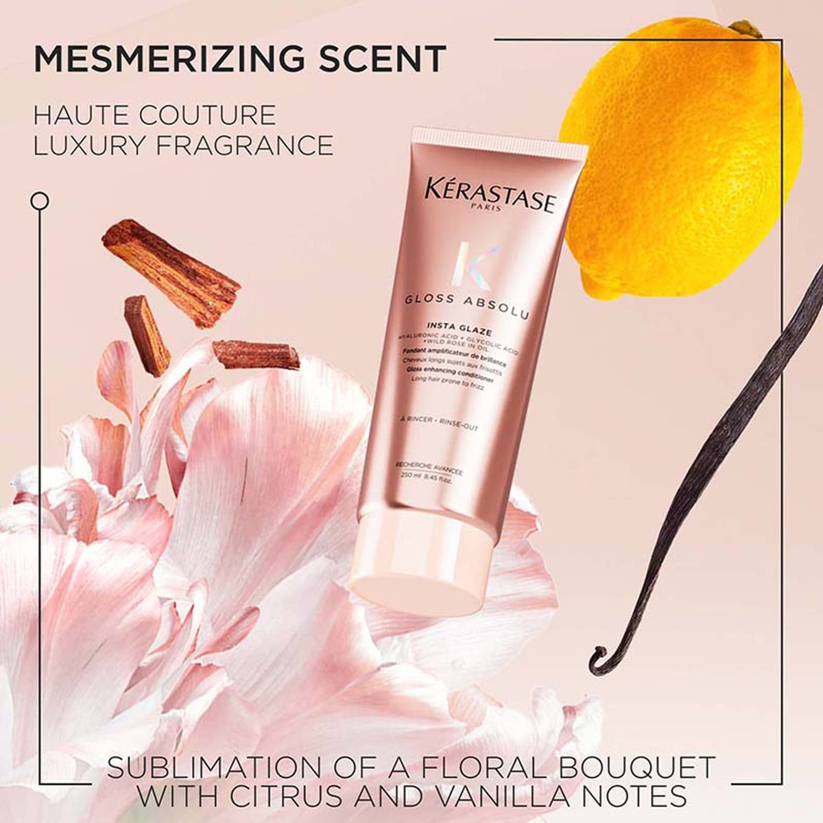Kerastase Gloss Absolu Anti-Frizz Foaming Conditioner, Fine-Medium Hair, 4-Days Anti-Frizz