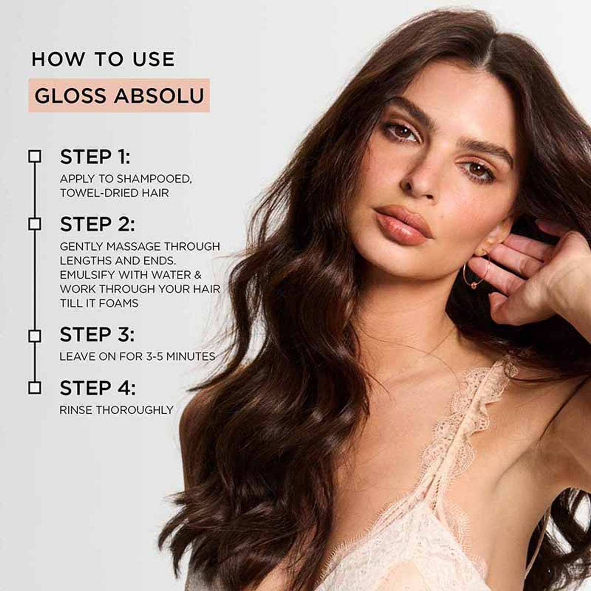 Kerastase Gloss Absolu Anti-Frizz Foaming Conditioner, Fine-Medium Hair, 4-Days Anti-Frizz