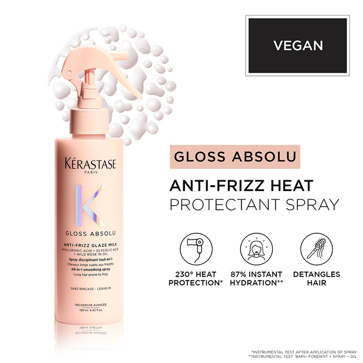 Kerastase Gloss Absolu Anti-Frizz Heat Protectant Spray For Glossy Hair