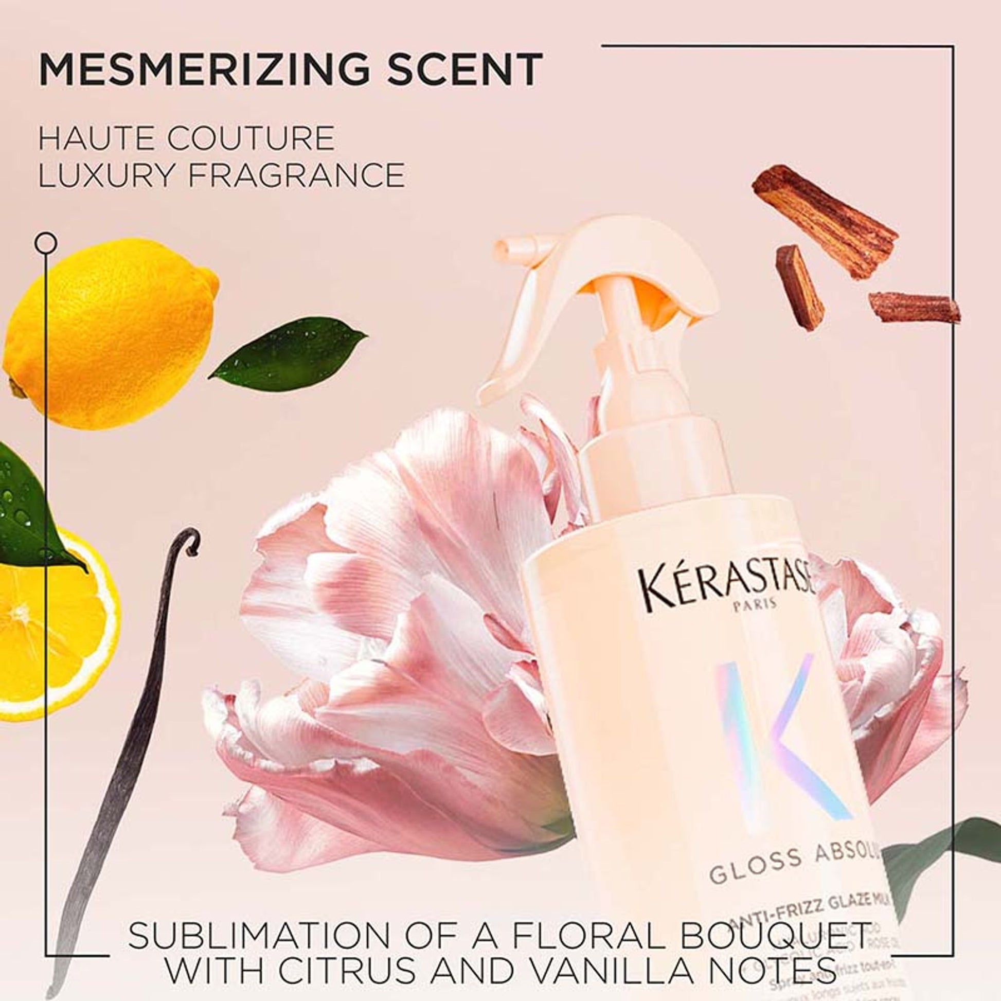 Kerastase Gloss Absolu Anti-Frizz Heat Protectant Spray For Glossy Hair