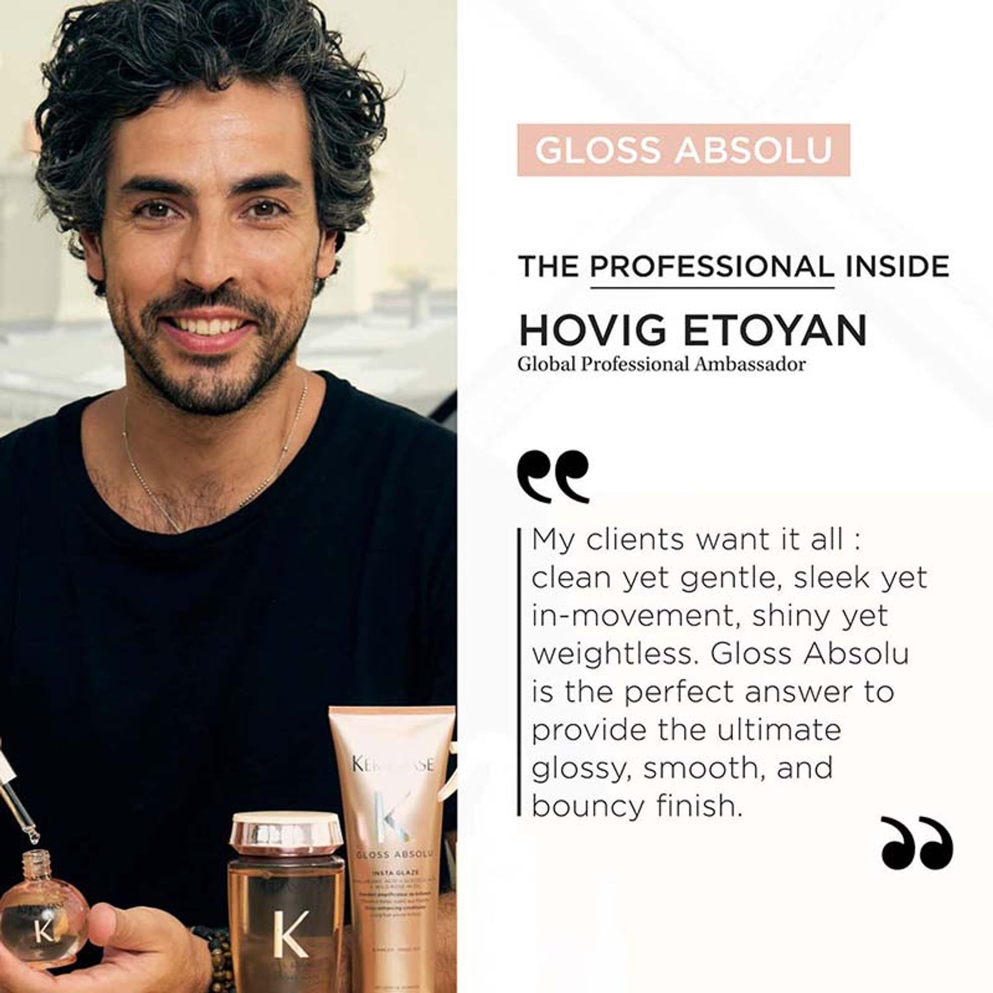Kerastase Gloss Absolu Anti-Frizz Heat Protectant Spray For Glossy Hair