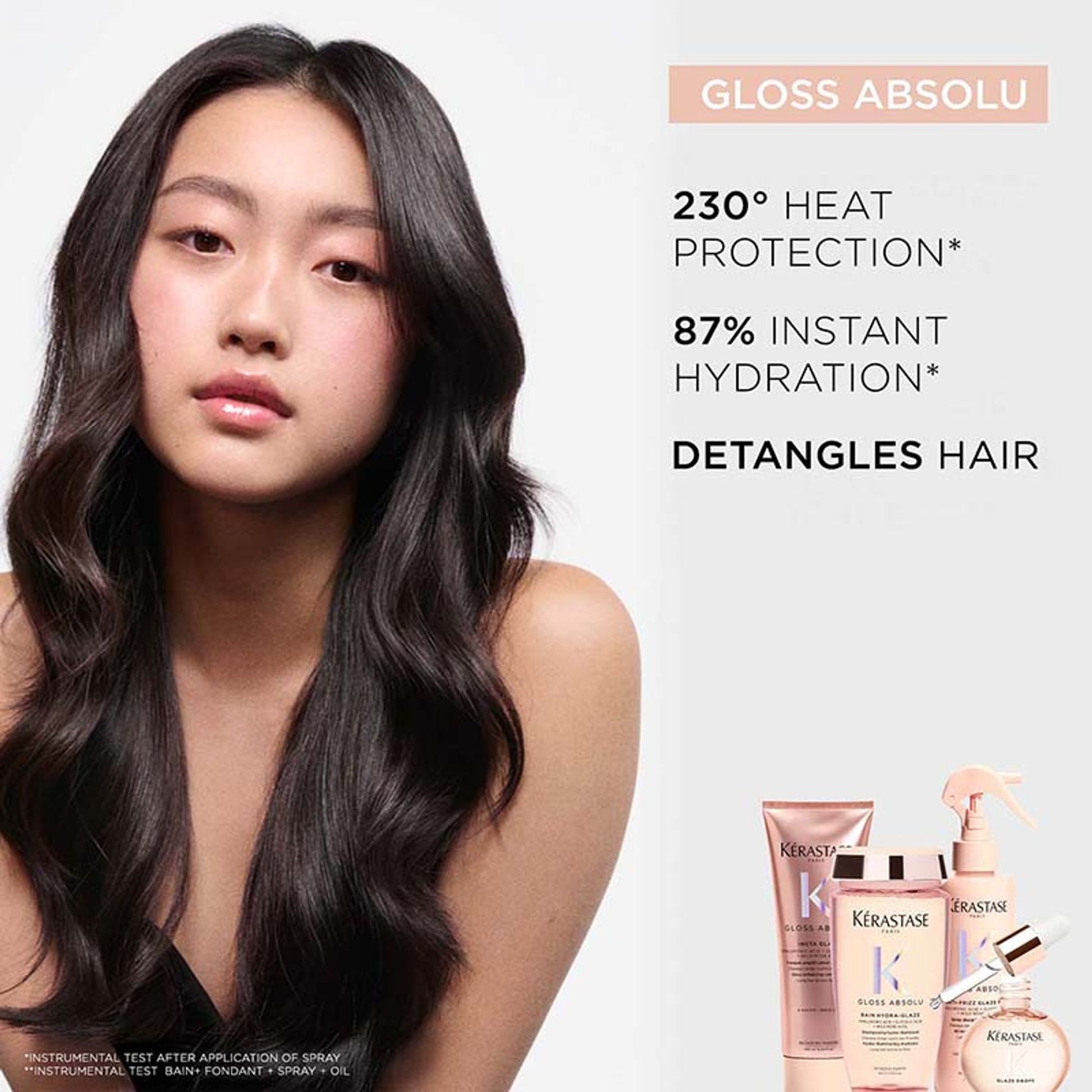 Kerastase Gloss Absolu Anti-Frizz Heat Protectant Spray For Glossy Hair