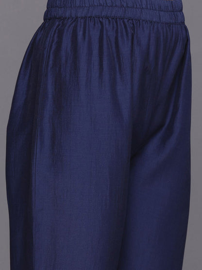Indyancart VA Women's Ethnic Motifs Embroidered Kurta with Trousers & Dupatta