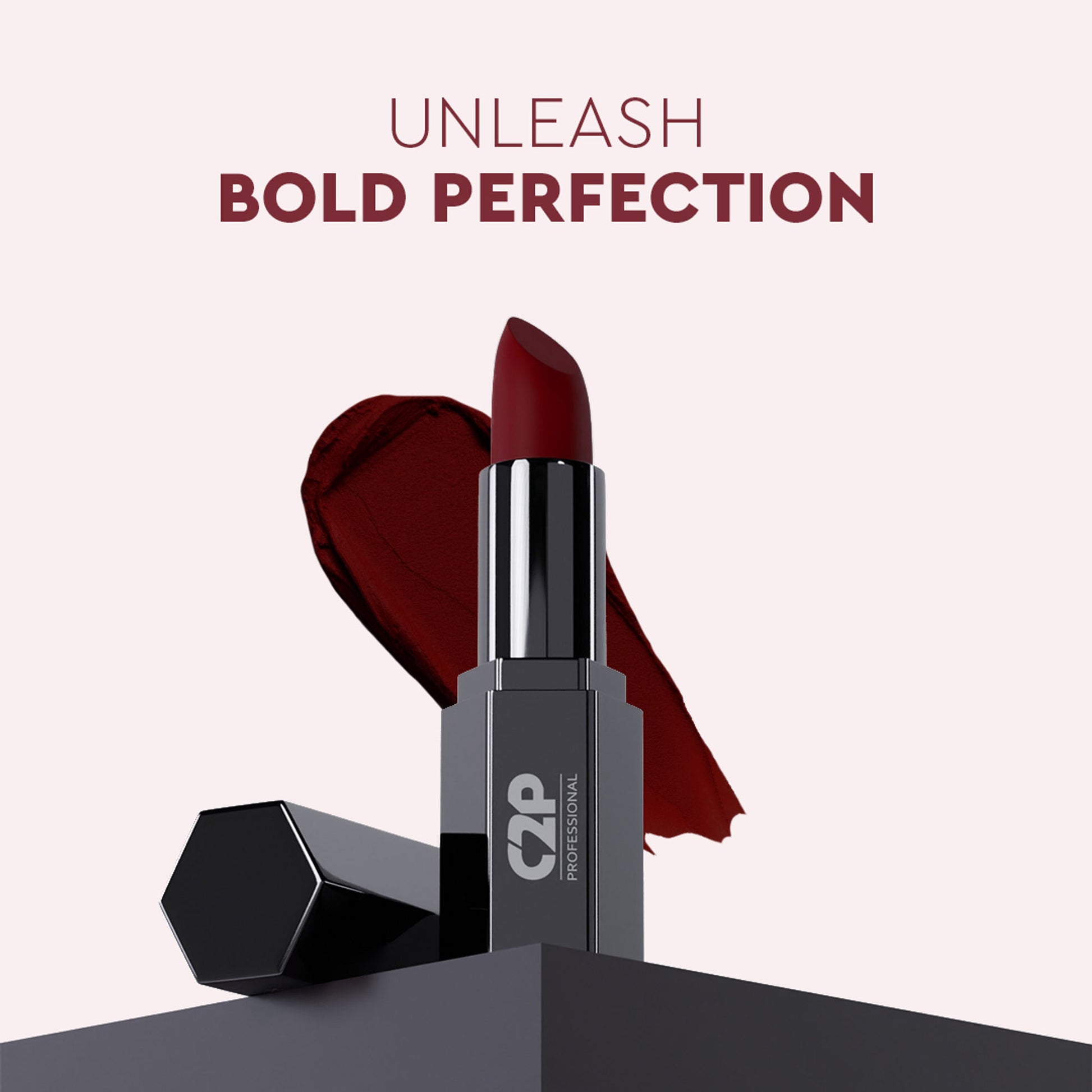 C2P Pro Matte Lip FX Long-Lasting Ultra Creamy Lipstick - Ruby Red 05