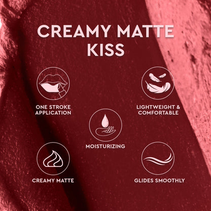 C2P Pro Matte Lip FX Long-Lasting Ultra Creamy Lipstick - Ruby Red 05