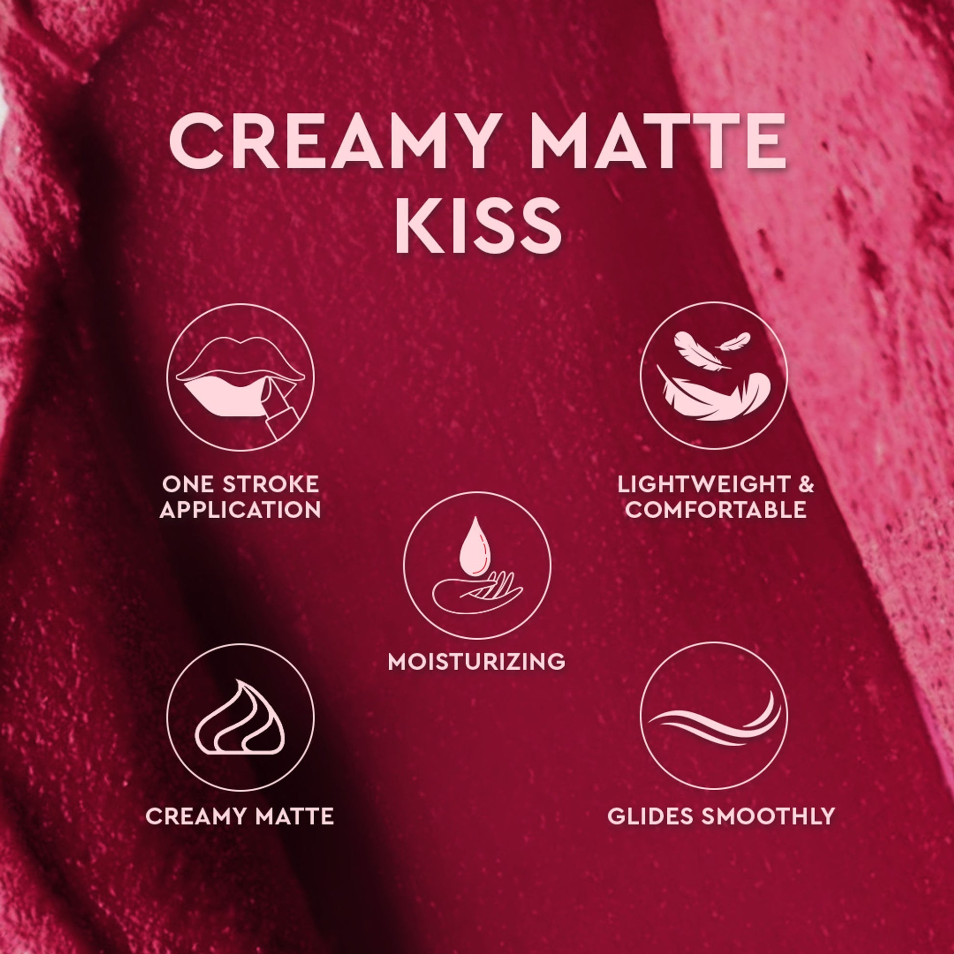 C2P Pro Matte Lip FX Long-Lasting Ultra Creamy Lipstick - Cherry Pop 07