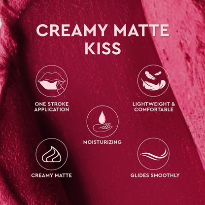 C2P Pro Matte Lip FX Long-Lasting Ultra Creamy Lipstick - Cherry Pop 07