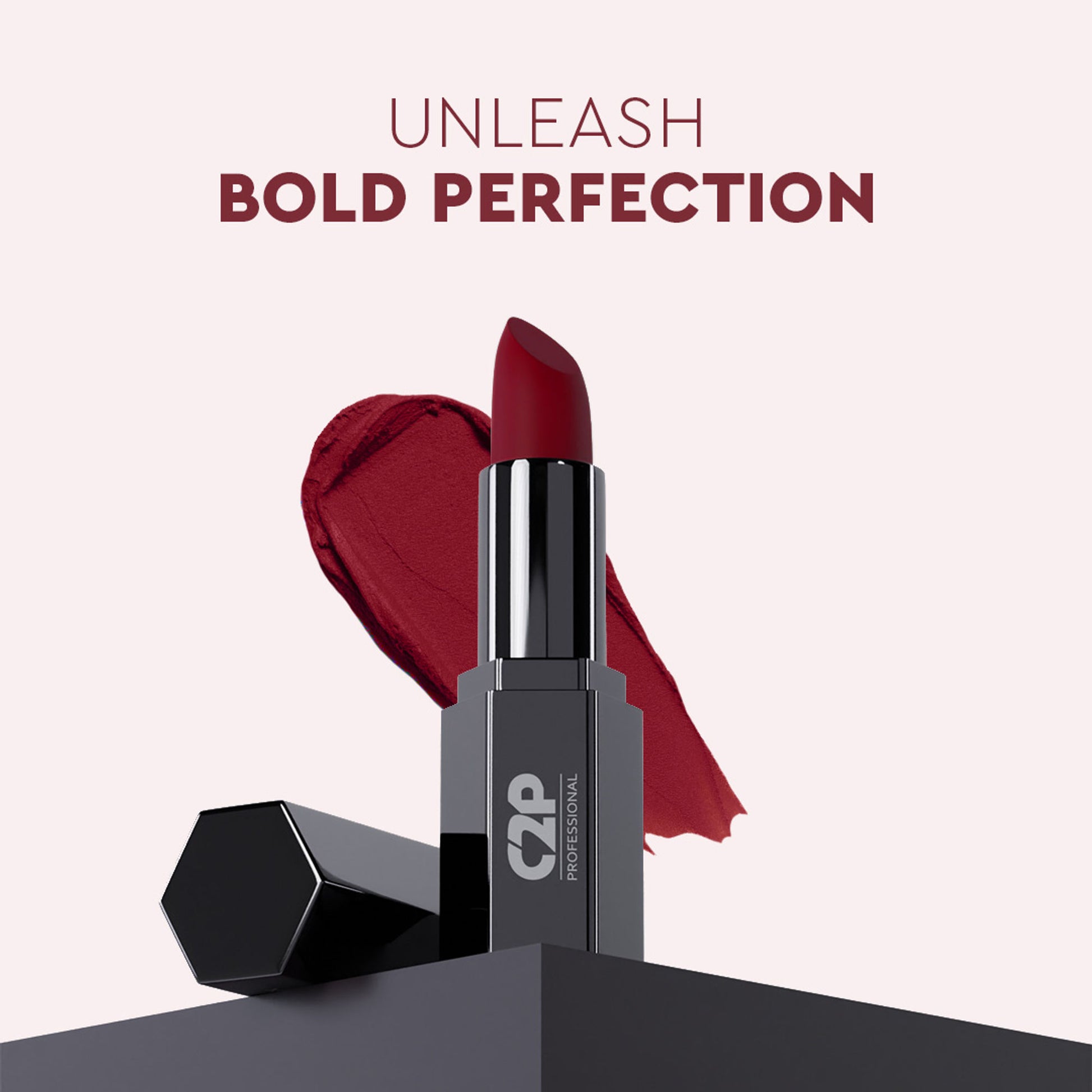C2P Pro Matte Lip FX Long-Lasting Ultra Creamy Lipstick - Divine Pink 15