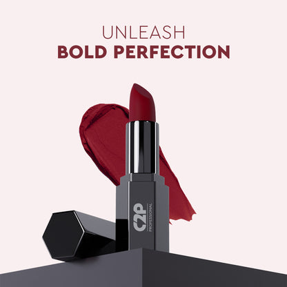 C2P Pro Matte Lip FX Long-Lasting Ultra Creamy Lipstick - Divine Pink 15