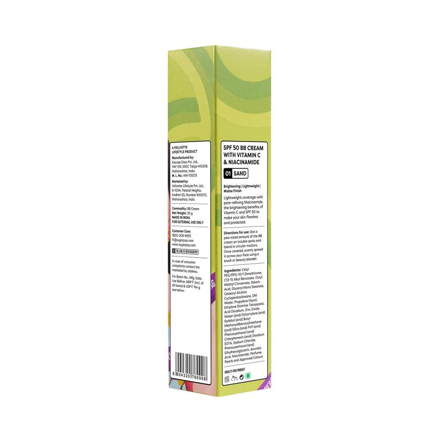 SUGAR POP SPF 50 BB Cream - 02 Buff