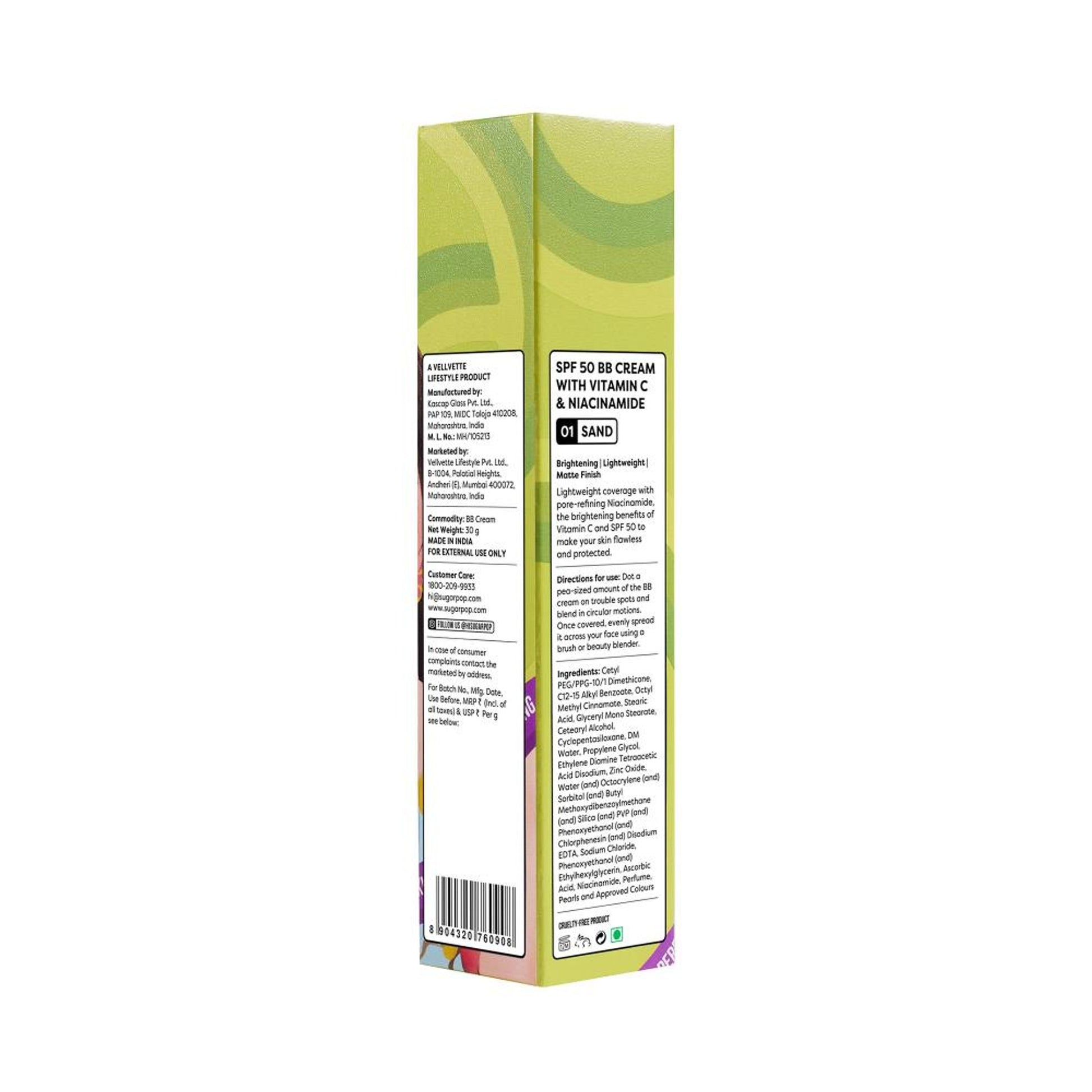 SUGAR POP SPF 50 BB Cream - 02 Buff