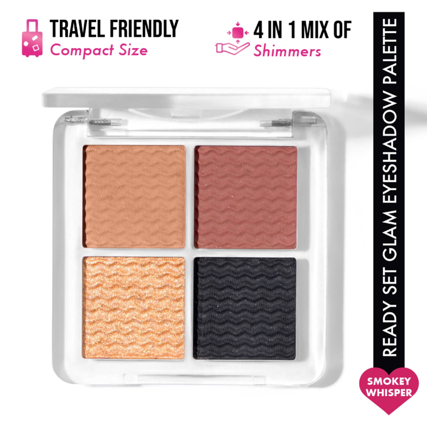 Insight Cosmetics Ready Set Glam Eyeshadow Palette - Smokey Whisper