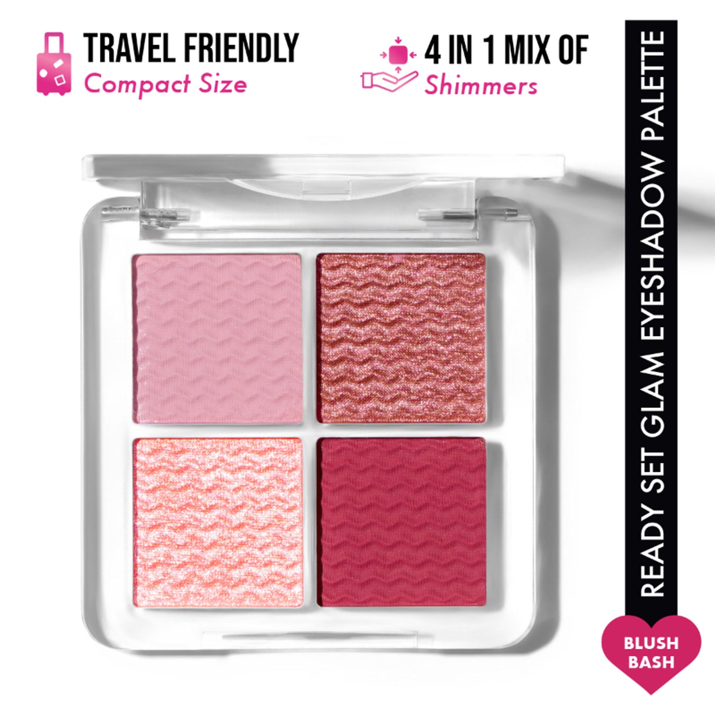 Insight Cosmetics Ready Set Glam Eyeshadow Palette - Blush Bash