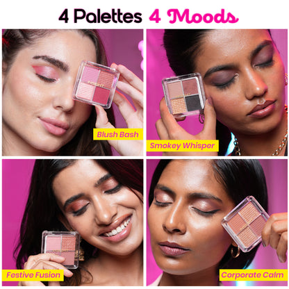 Insight Cosmetics Ready Set Glam Eyeshadow Palette - Blush Bash