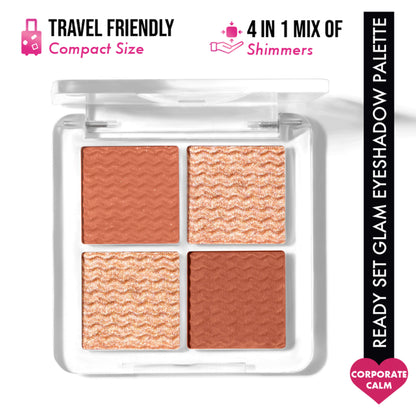 Insight Cosmetics Ready Set Glam Eyeshadow Palette - Corporate Calm