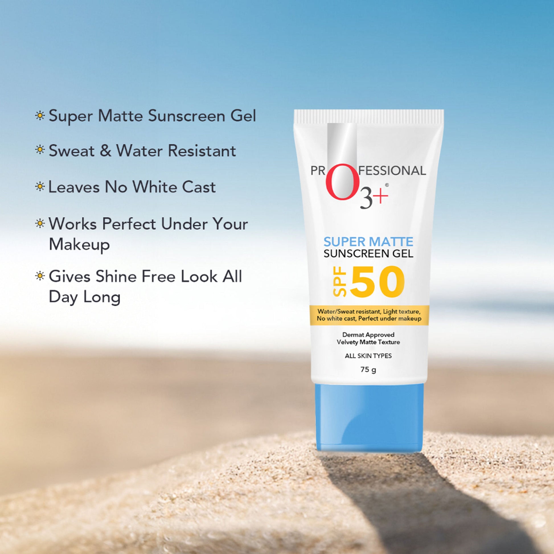 O3+ Super Matte Sunscreen SPF 50 PA ++++