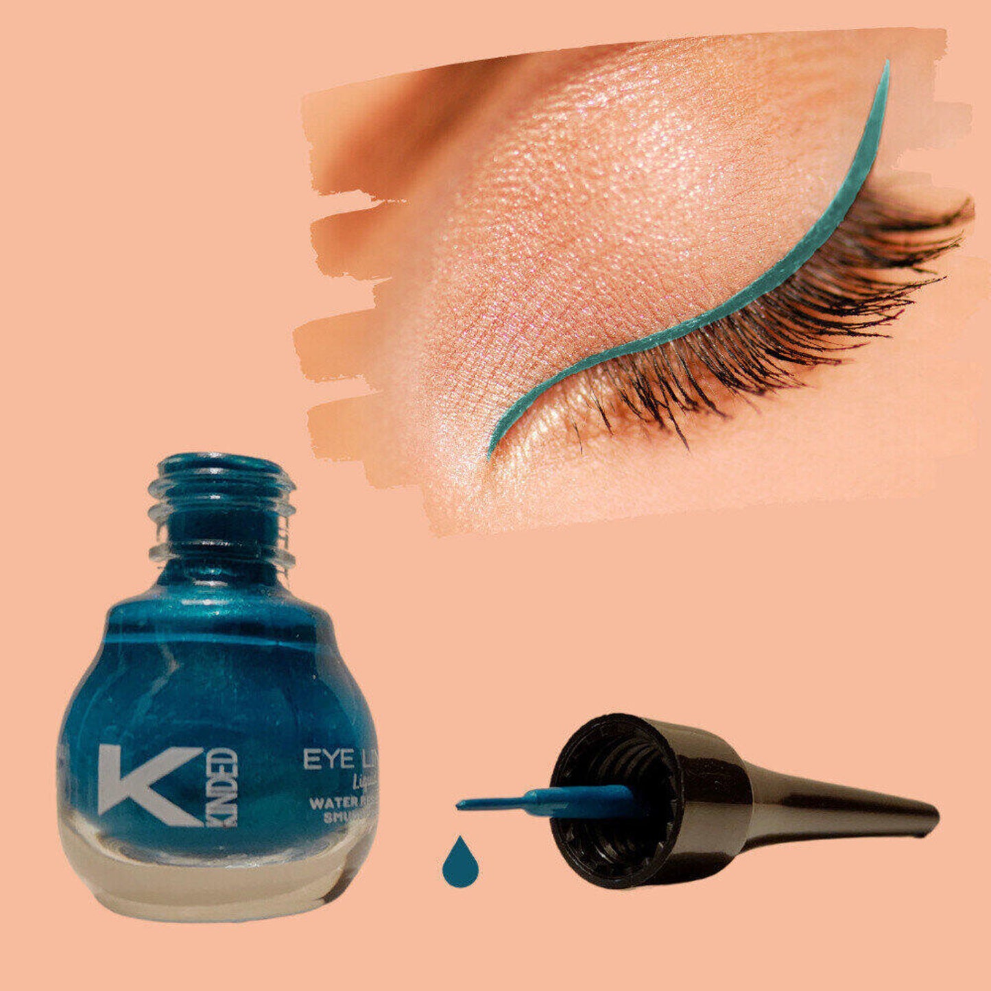KINDED Liquid Eye Liner - Teal Green
