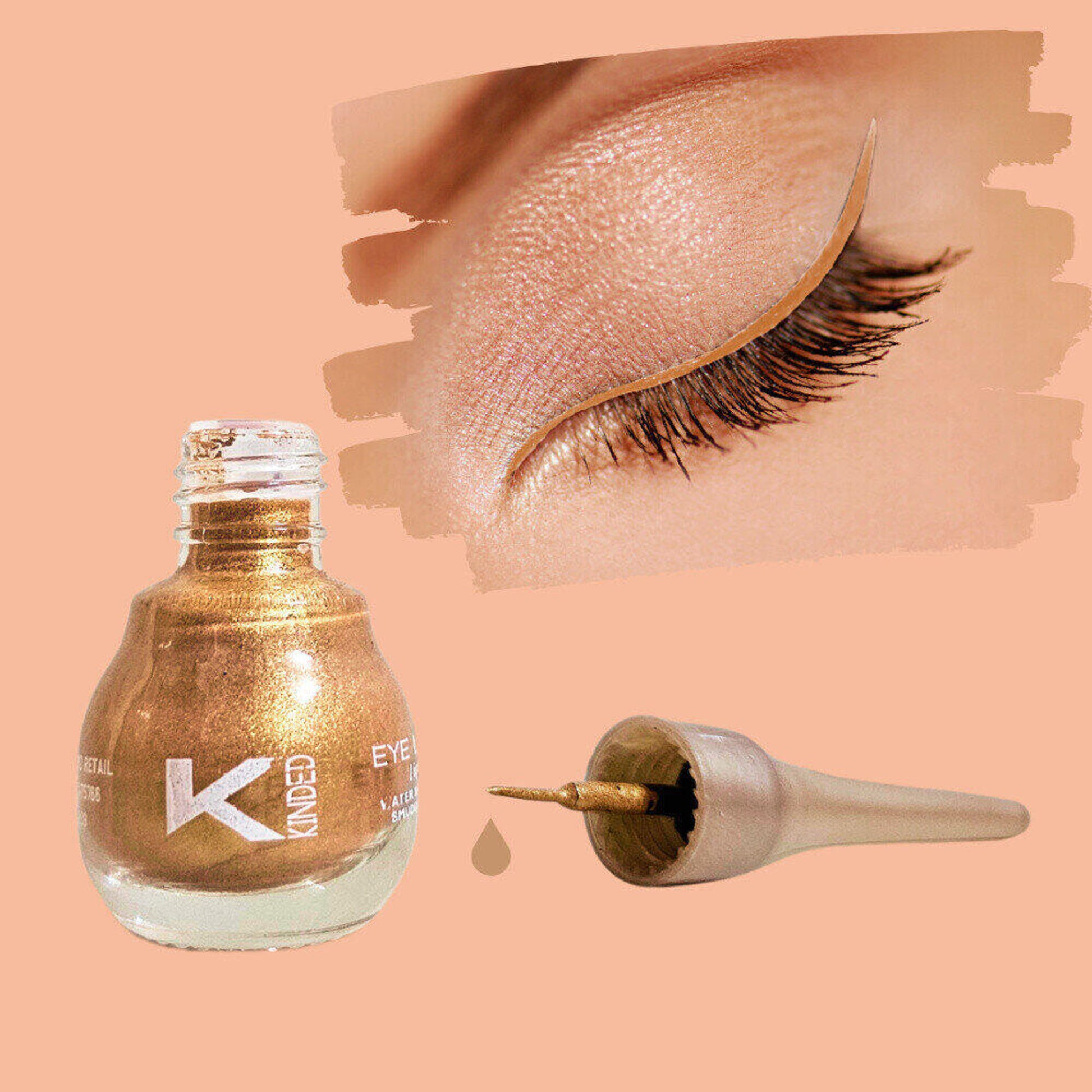 KINDED Liquid Metallic Eye Liner - Cool Copper
