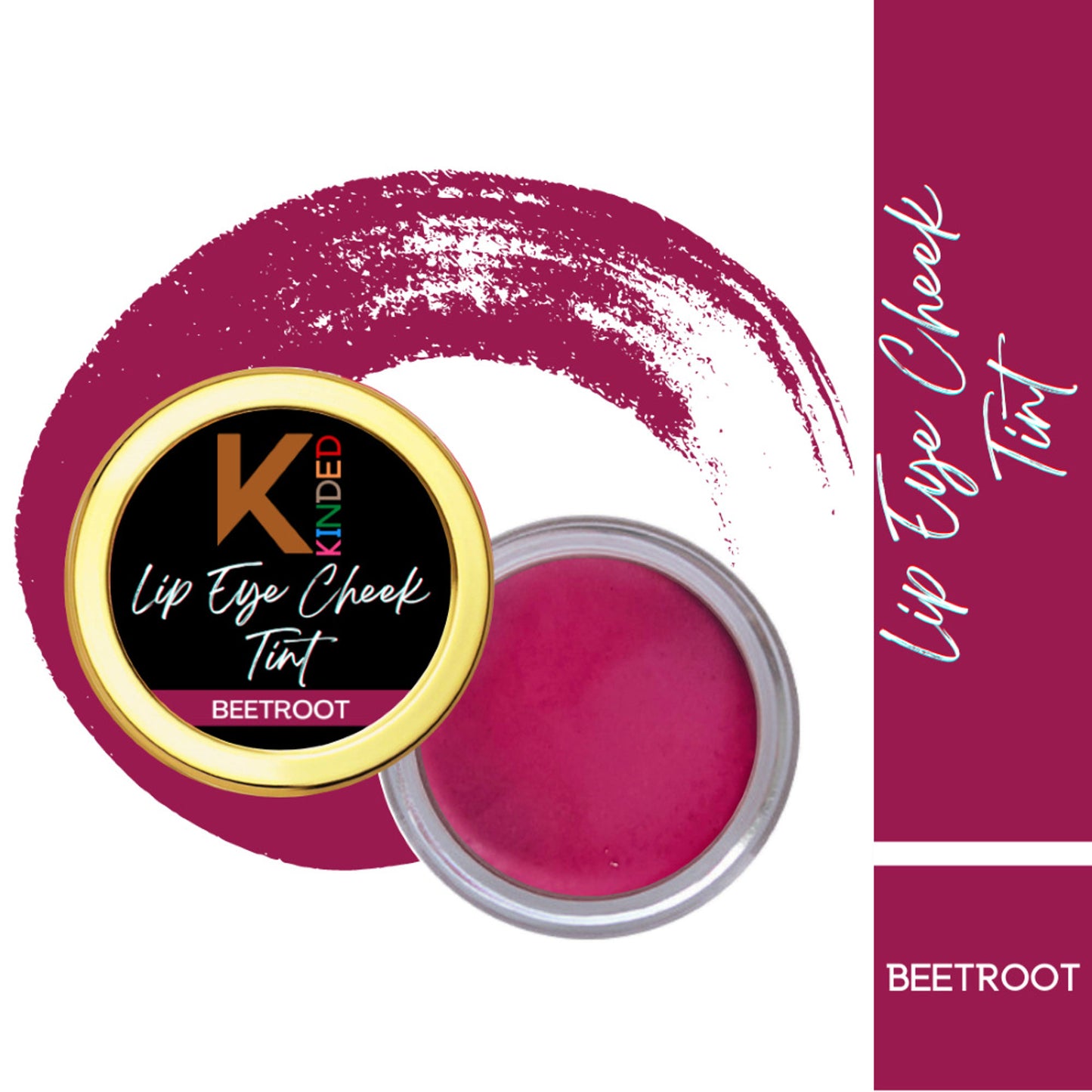 KINDED Lip, Eye and Cheek Tint - Beetroot